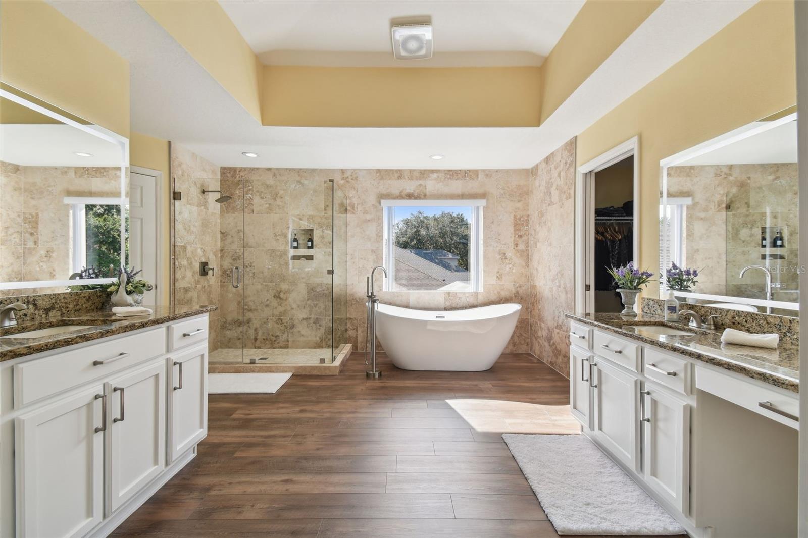 Master Bath with stand alone tub