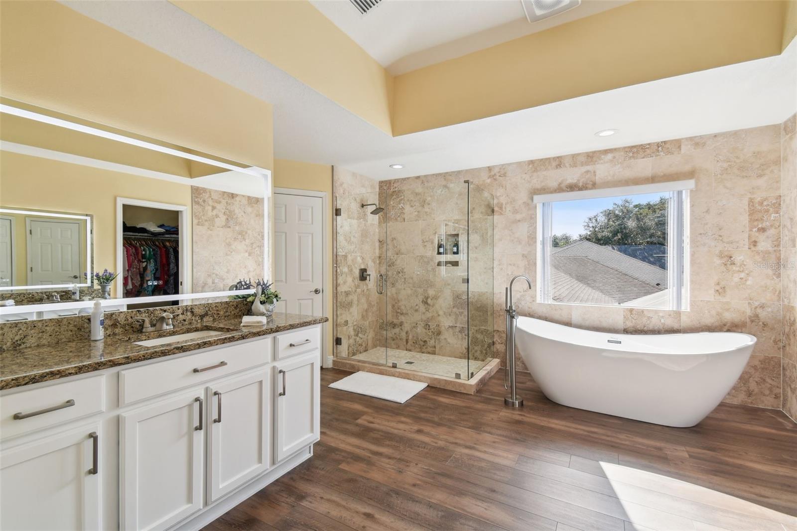 Master Bath with stand alone tub