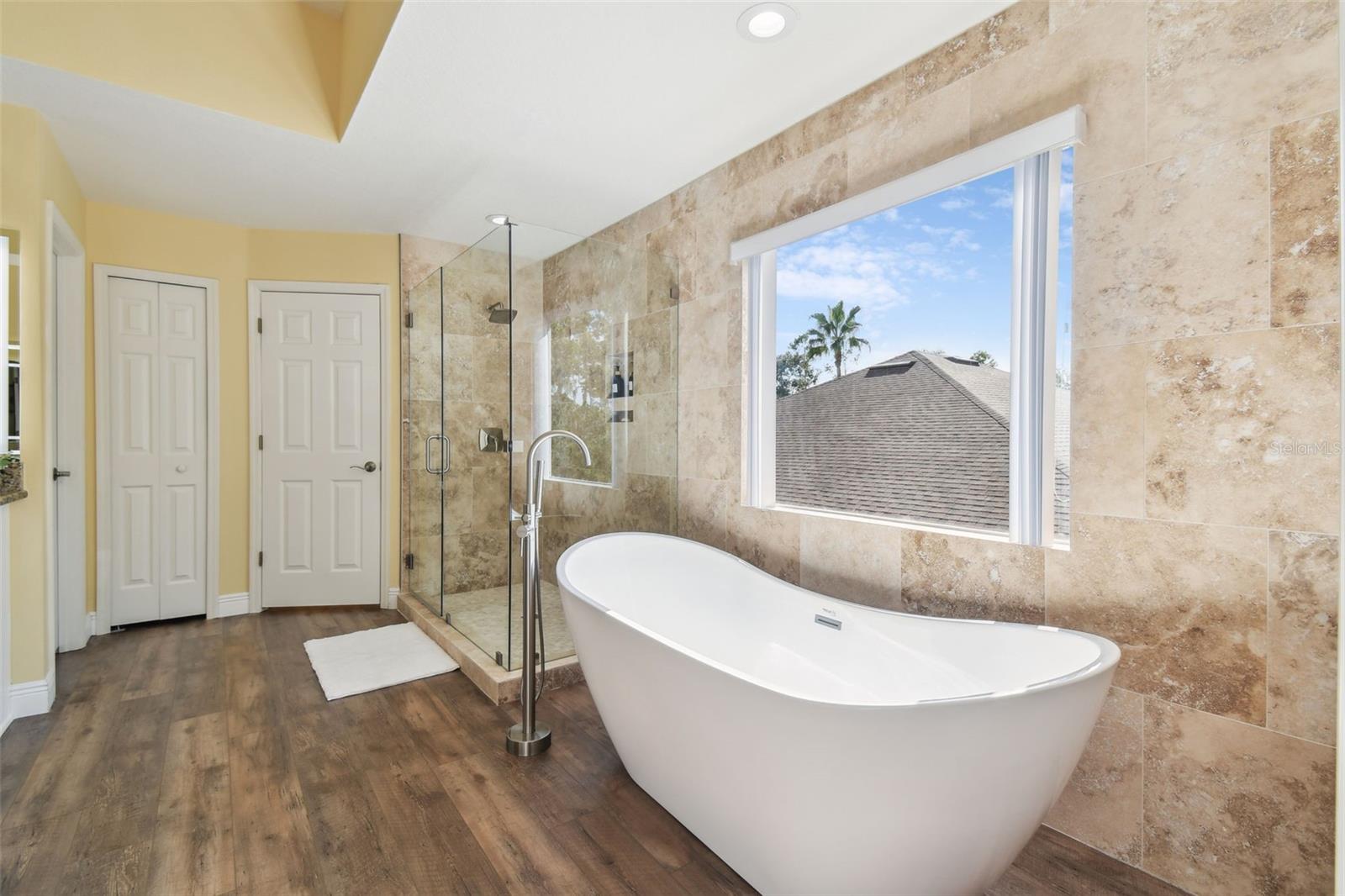 Master Bath with stand alone tub