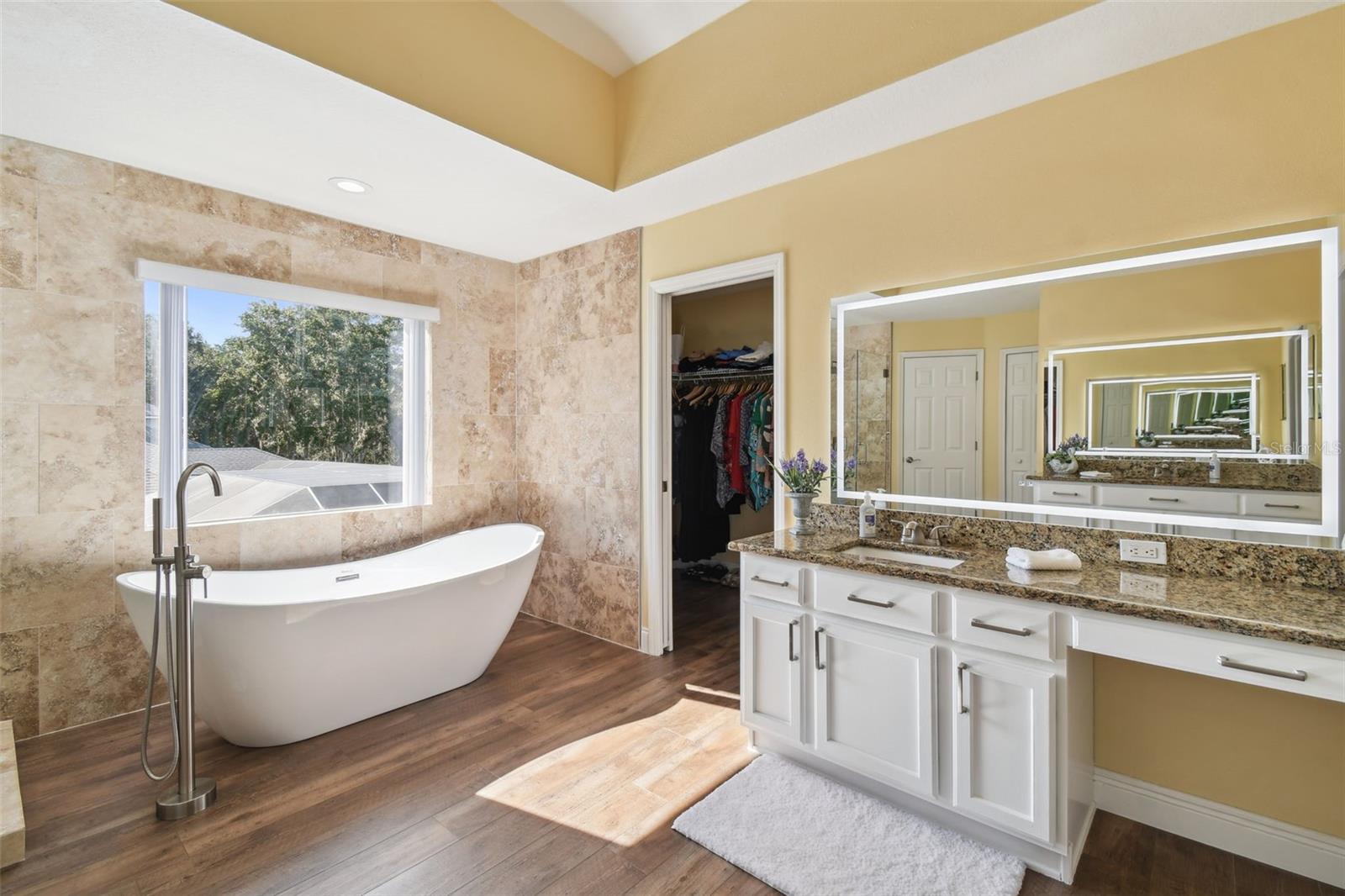 Master Bath with stand alone tub