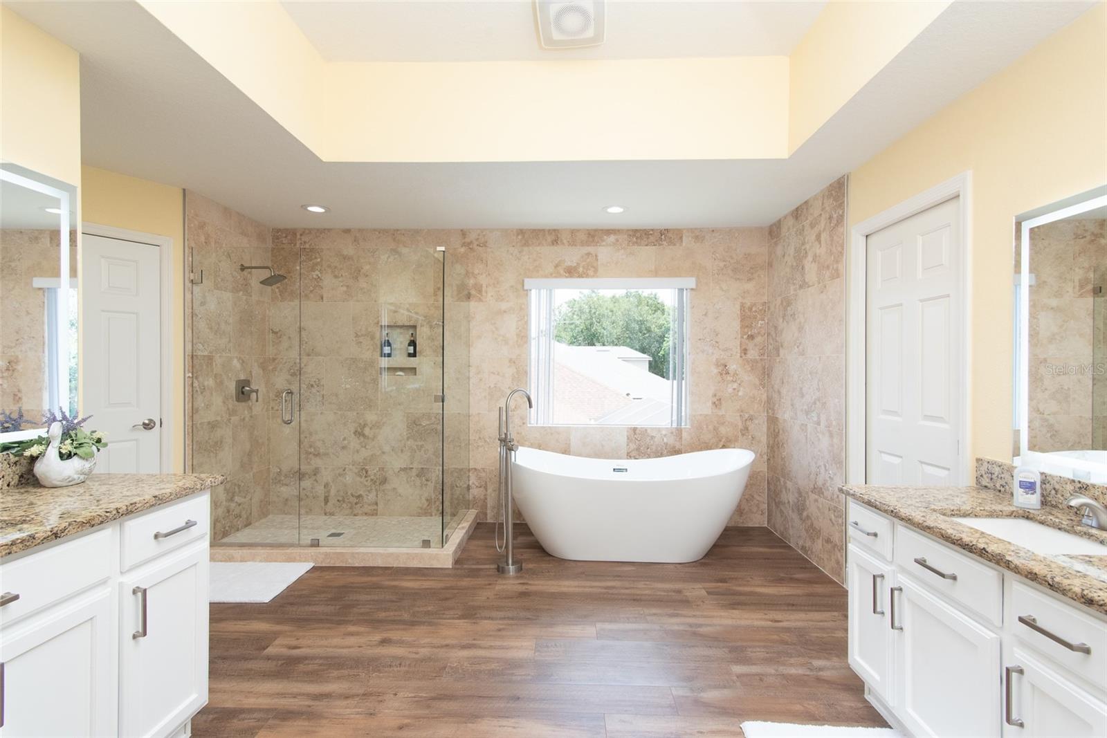 Master Bath with stand alone tub