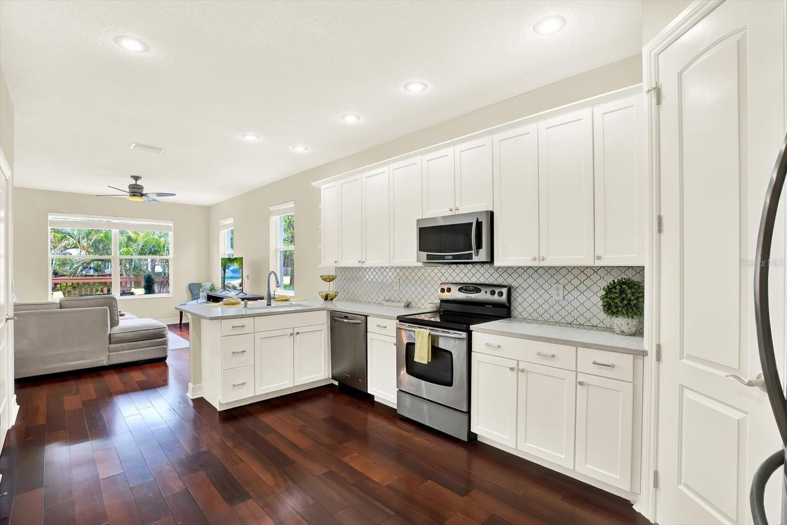 Open concept updated kitchen, walk in PANTRY