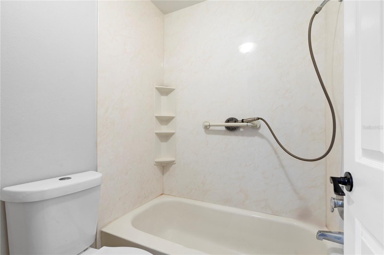 Second bath shower/tub combo