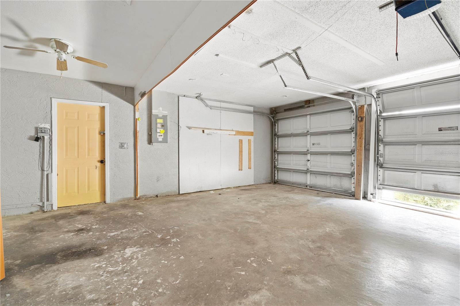 Two car garage
