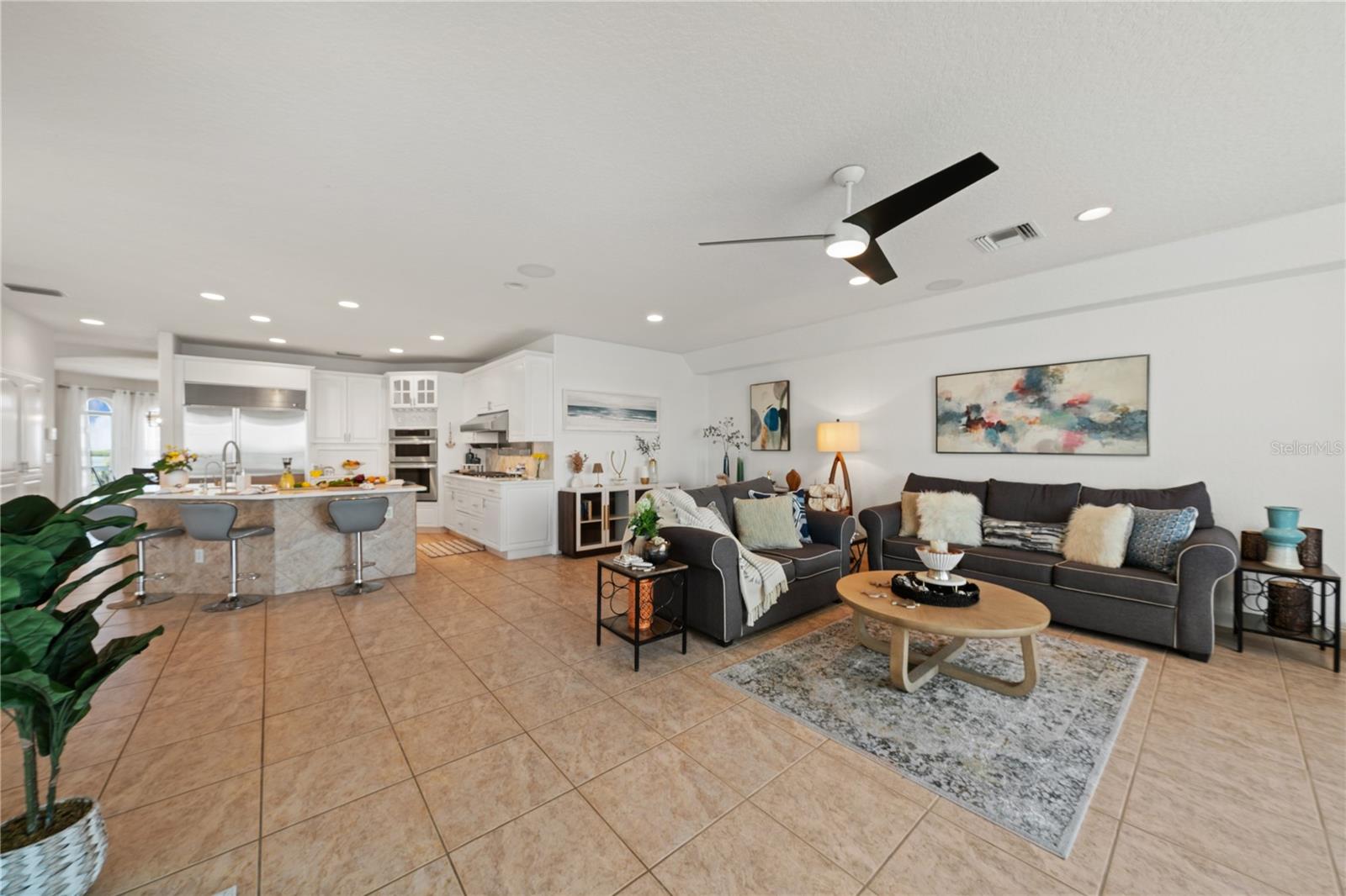 open concept living area