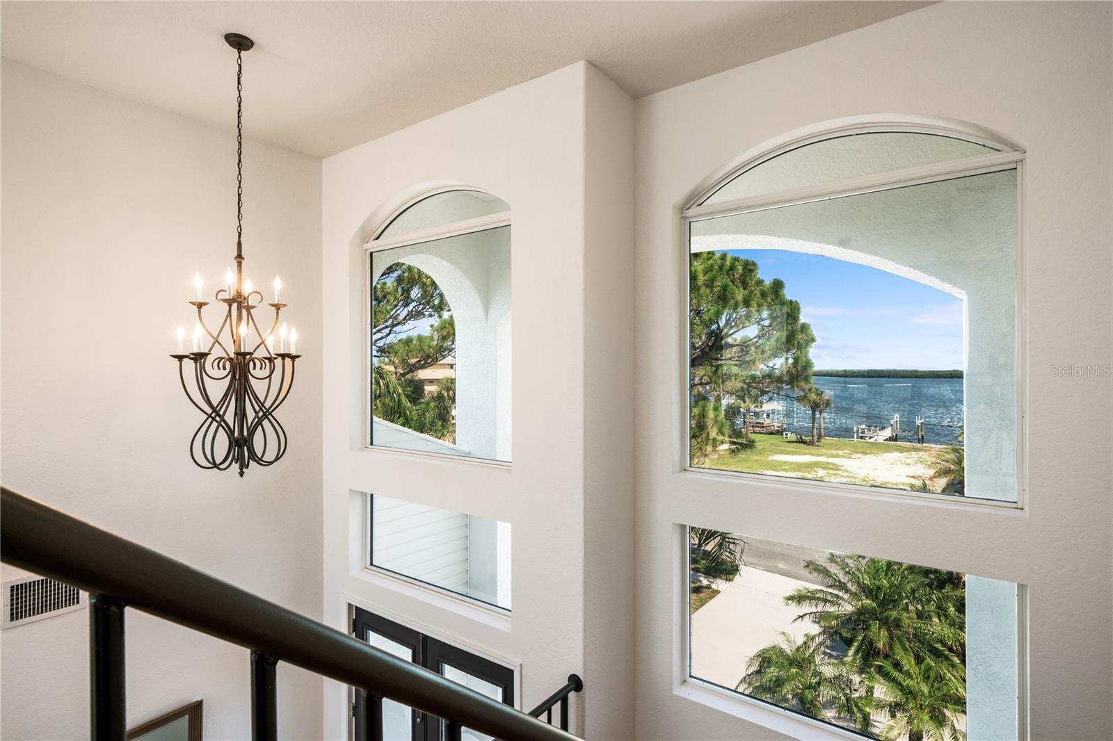 even stairway has impressive water view