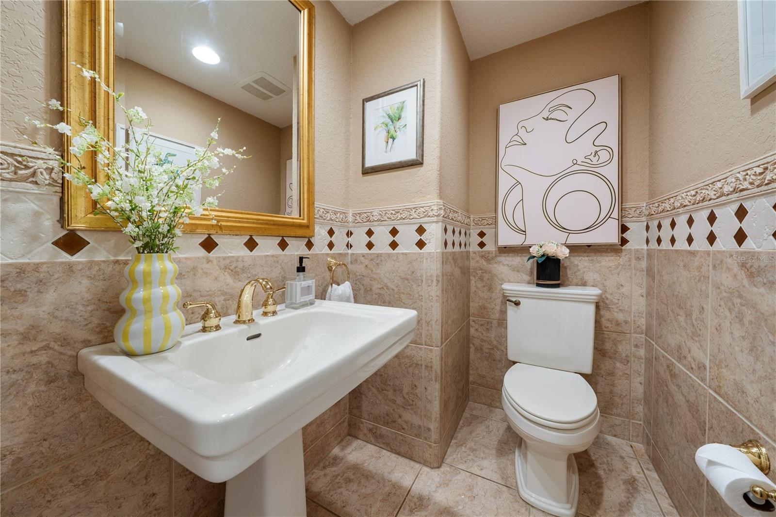 second floor half bath
