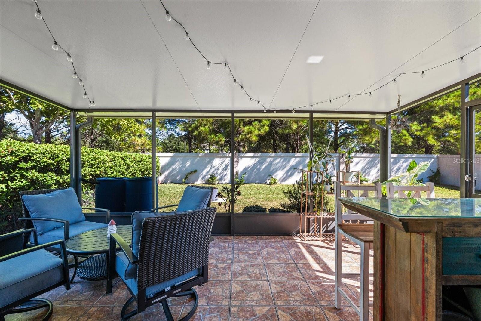 Covered and Screened Lanai