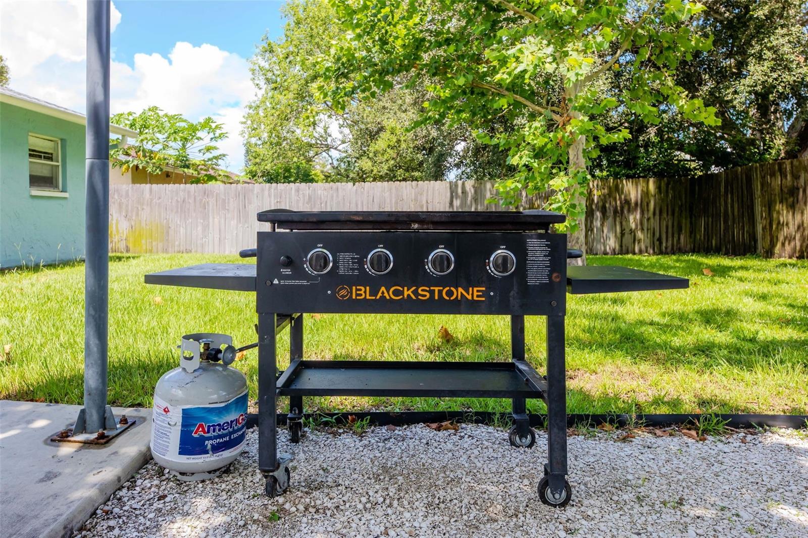 Grill included with sale of the home