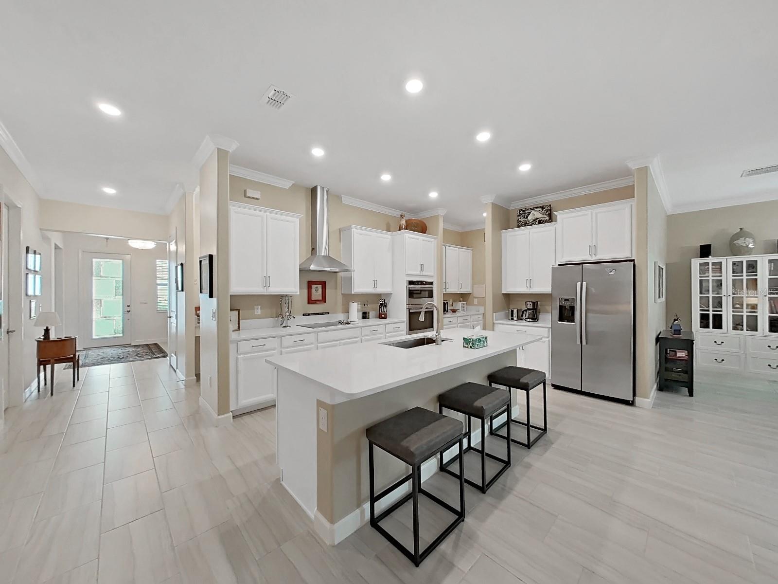 Kitchen with Quartz countertops