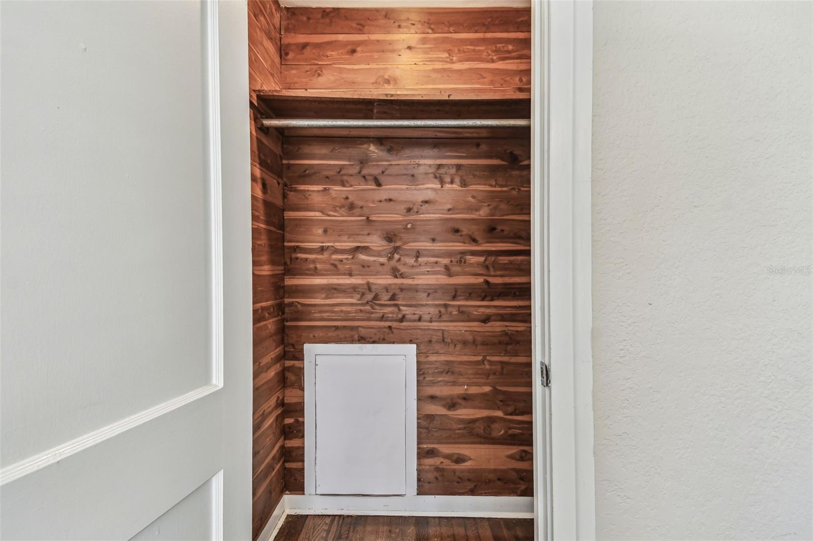 Cedar Lined Closet
