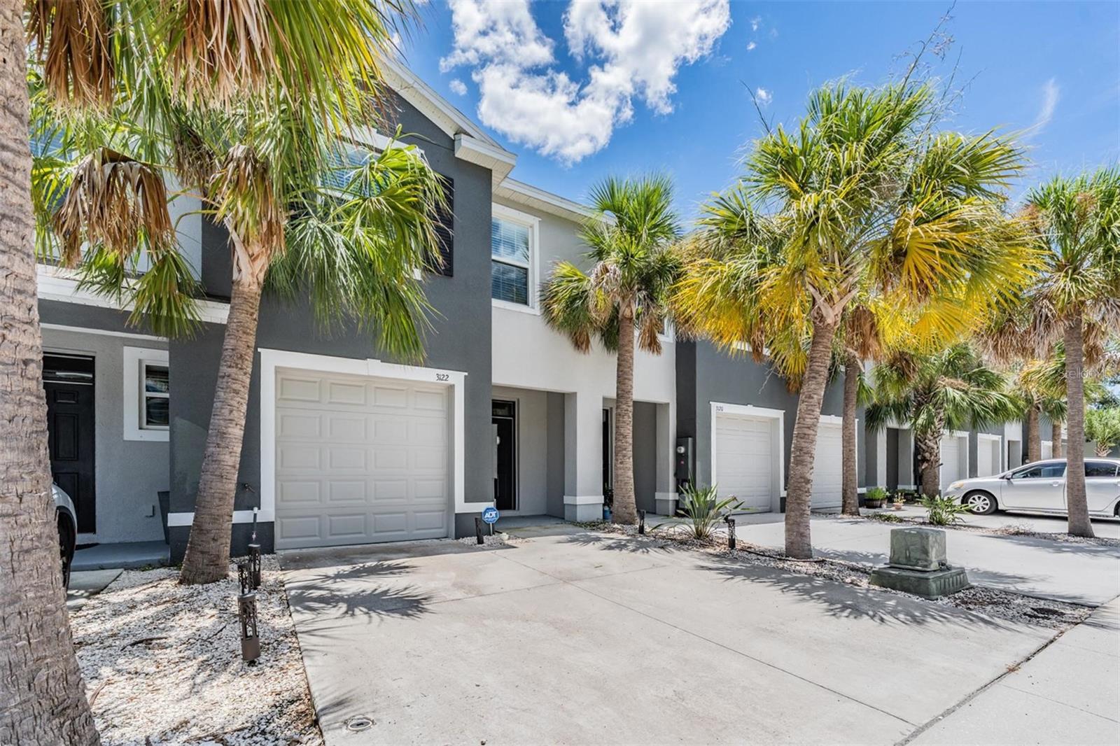 Mature landscaping in maintenance free community