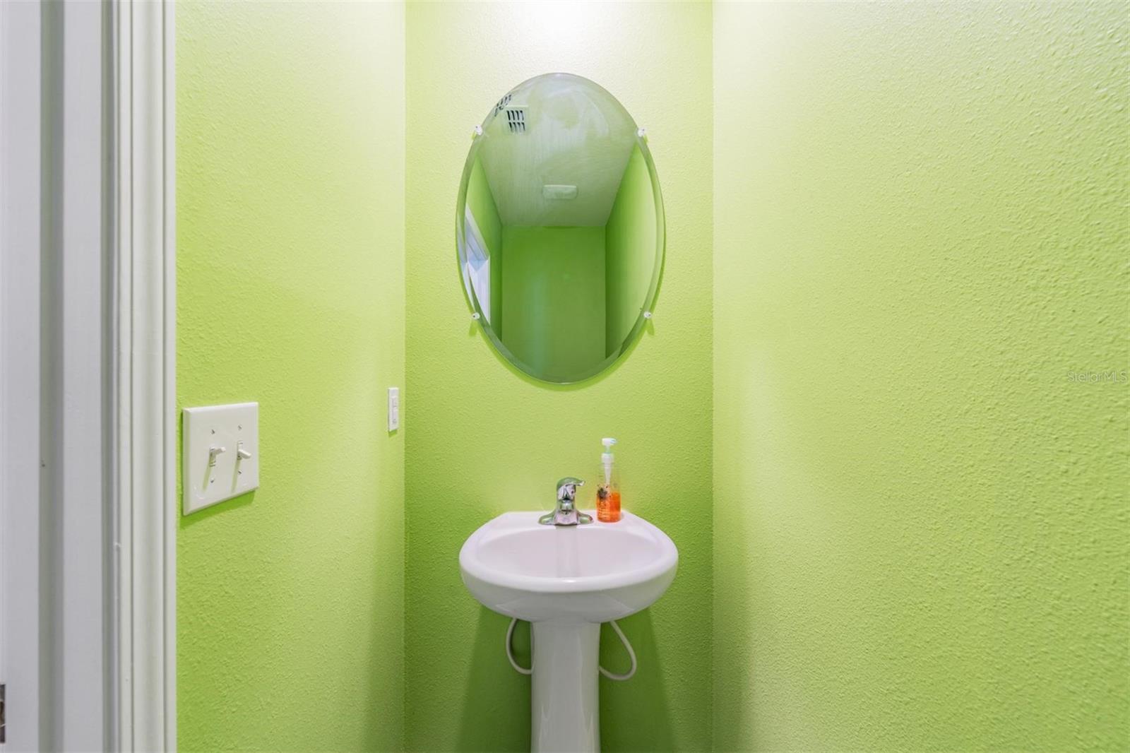 Downstairs powder room