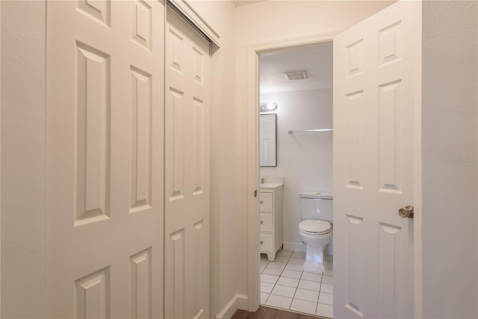 Primary Closet and Bathroom