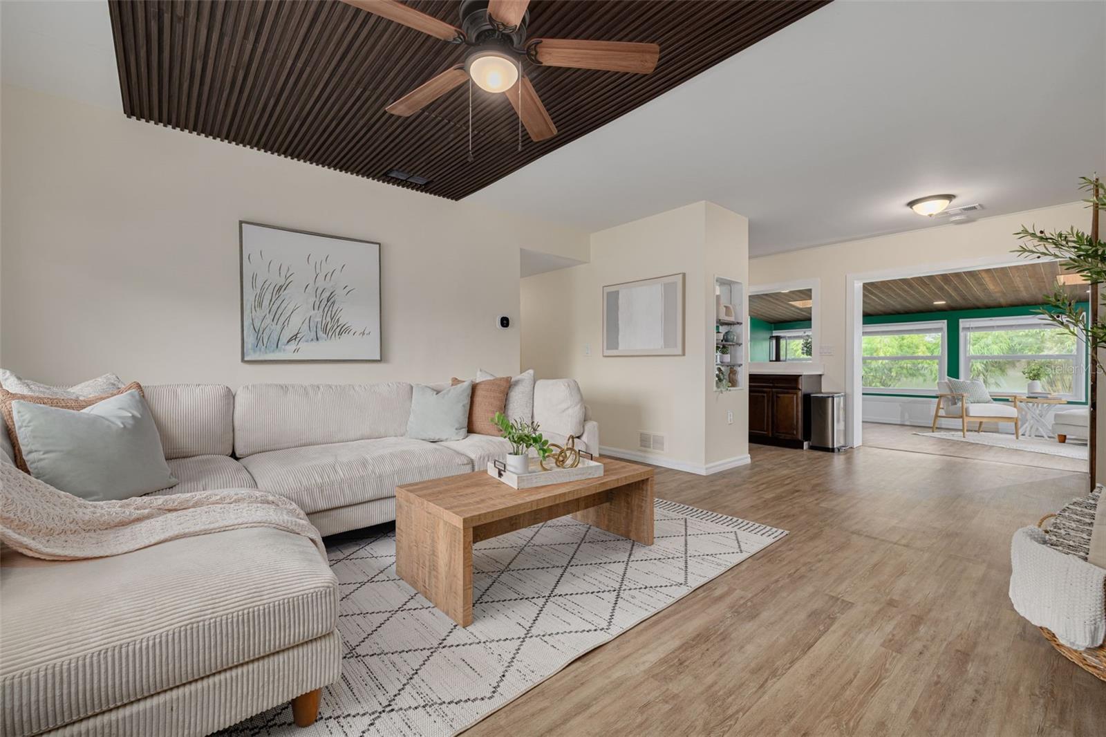 Vinyl and Chic Wood Tile