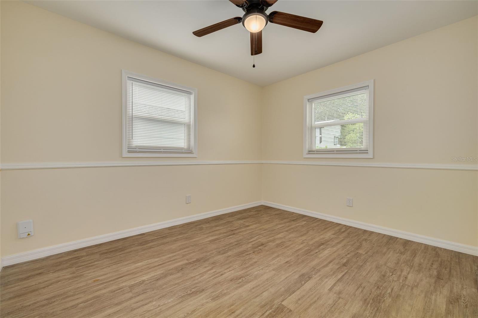 Bedroom 3-Has a Fan and Chic Wood Tile