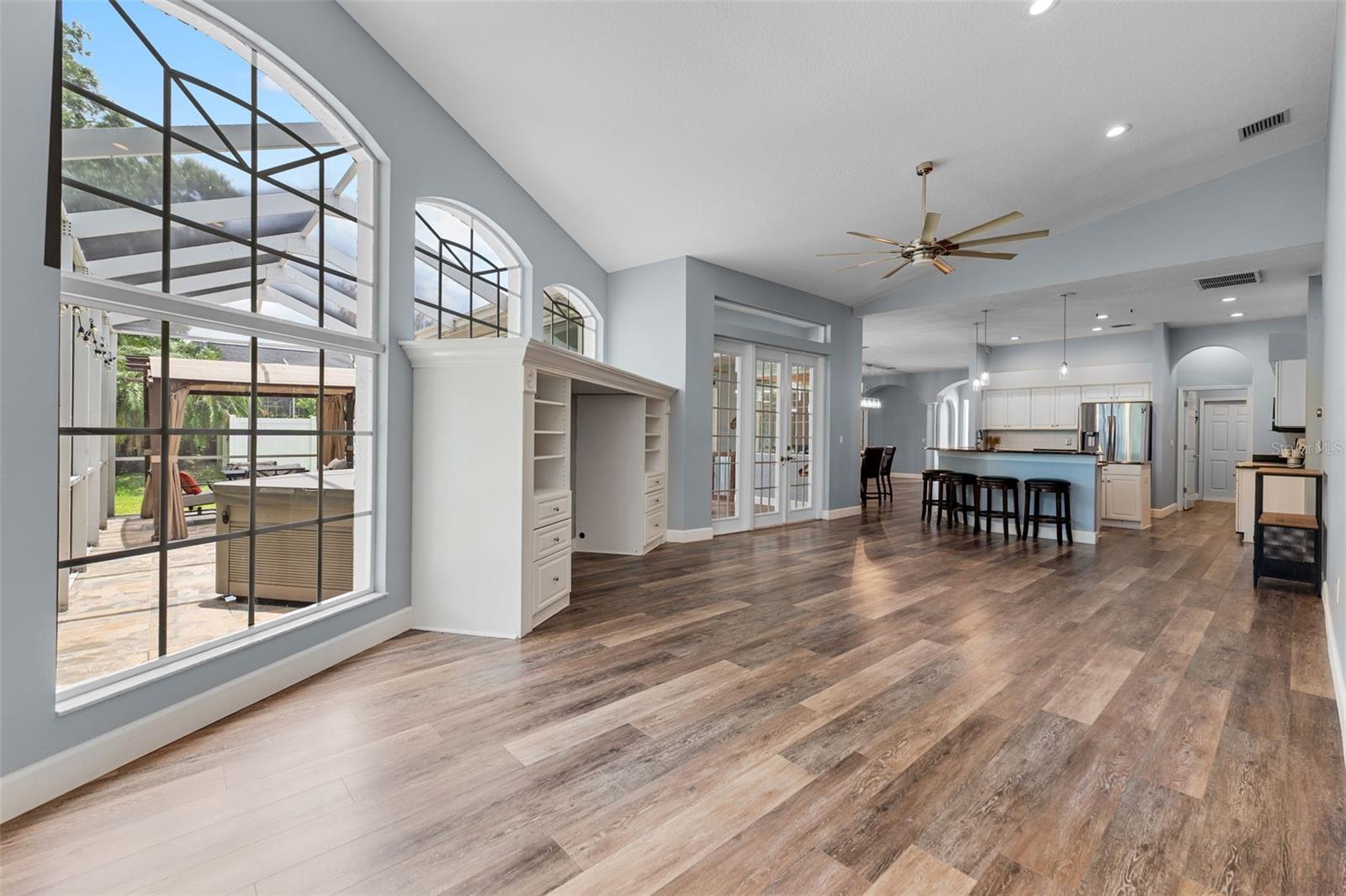 Family Room and Kitchen