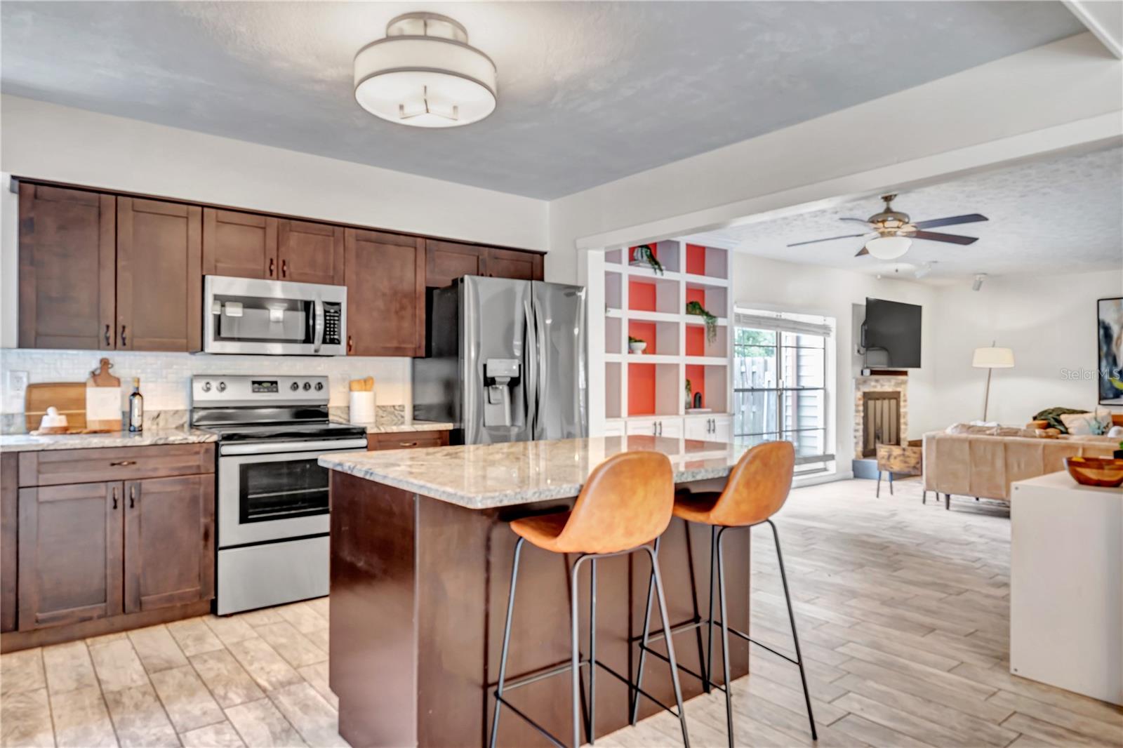 Bright and open kitchen