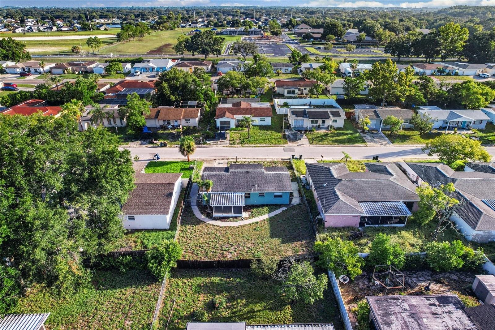 Fully fenced backyard with space to garden, play, or let pets roam freely.
