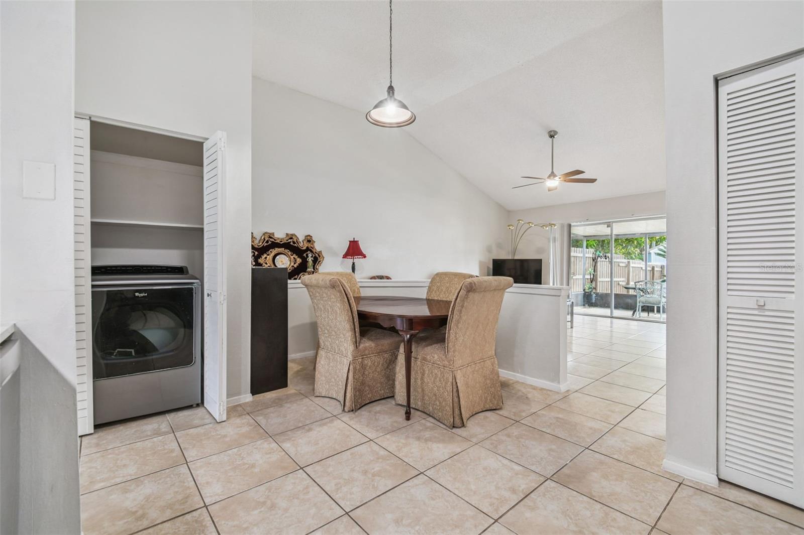 Dining nook in kitchen area