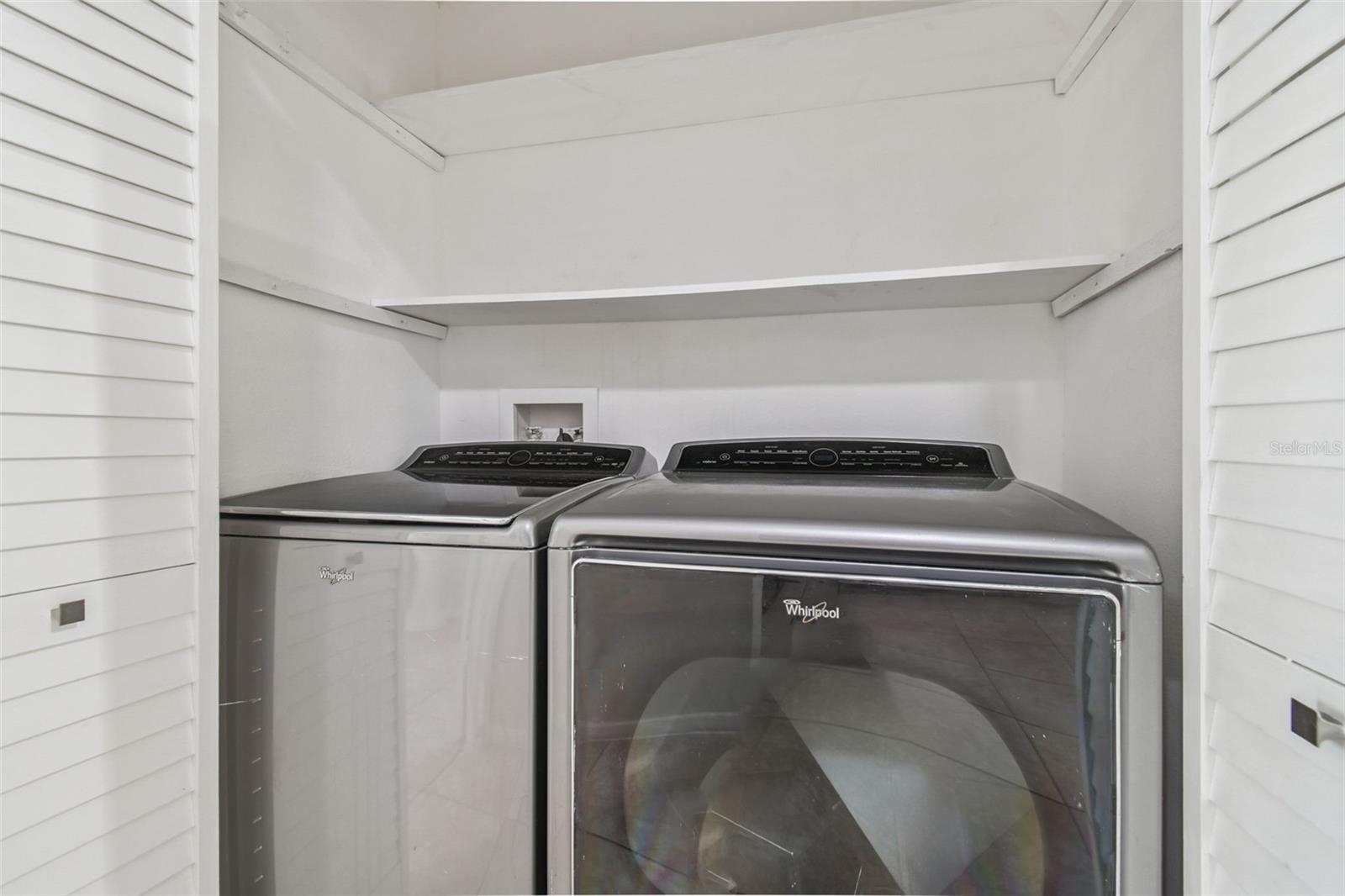 Laundry area/closet in kitchen