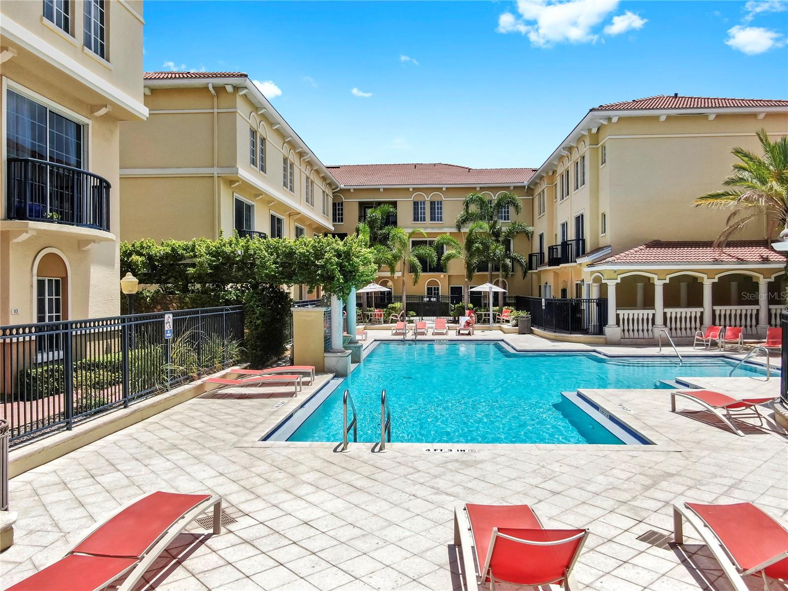 The gorgeous resort style pool area
