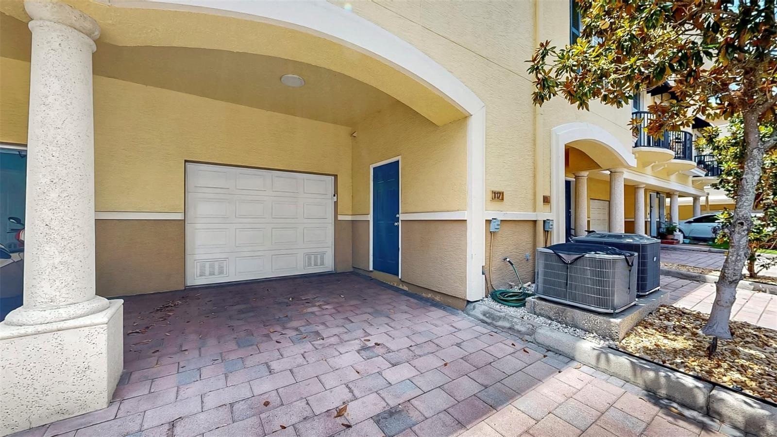 One car garage plus parking out front of garage.