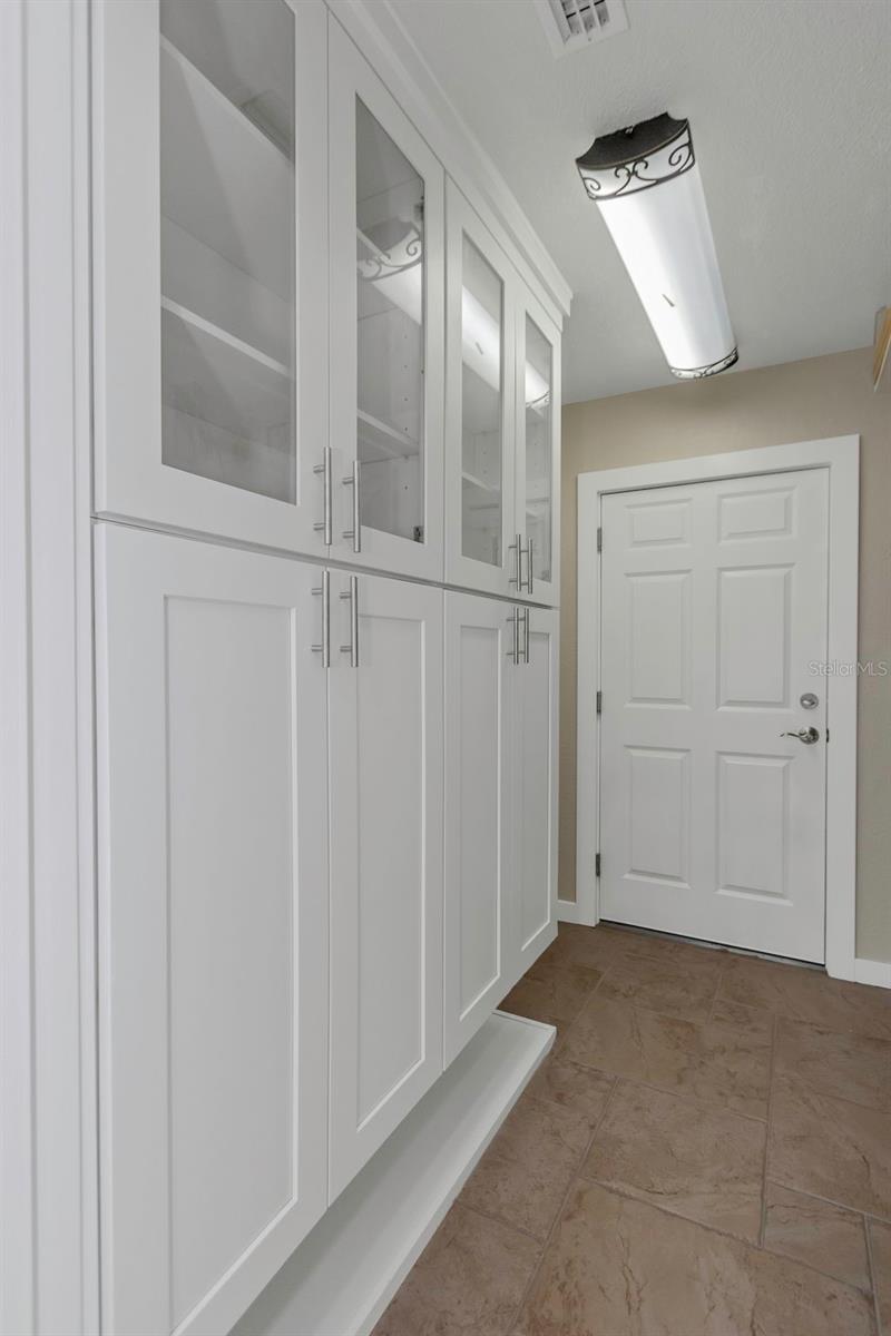 Pass thru pantry leading to garage