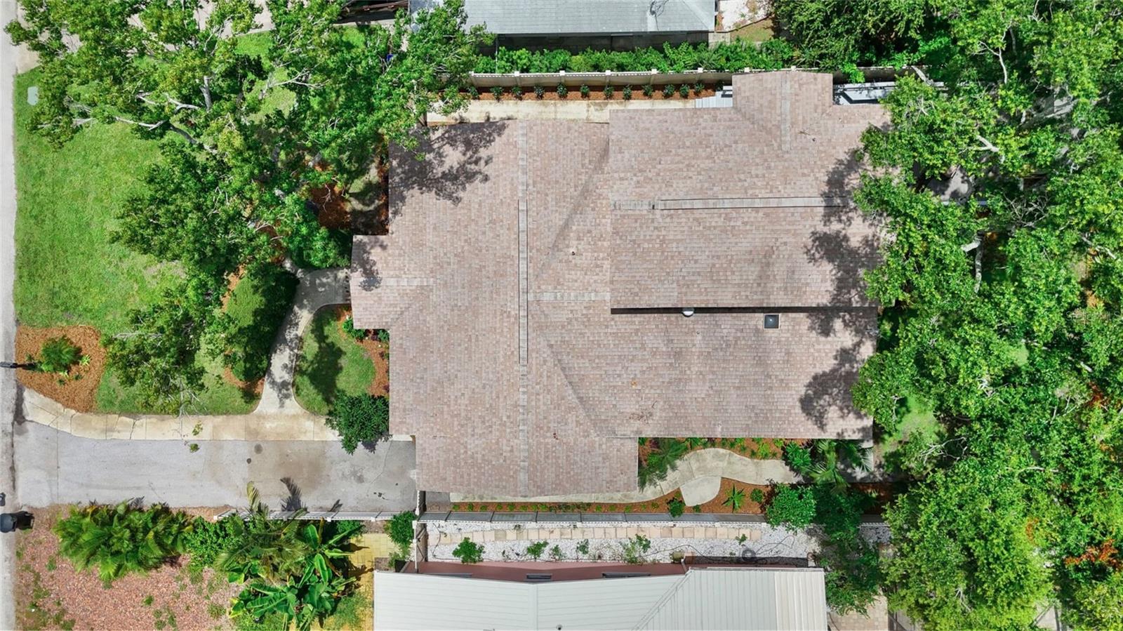 Large 59-by-120-foot lot with mature trees