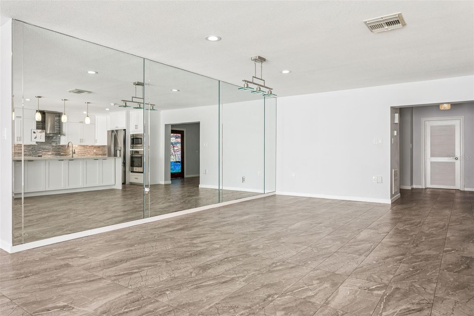 Large open dining room