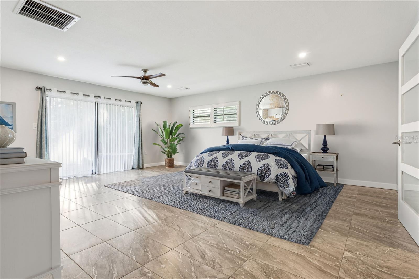 Virtually Staged Primary bedroom