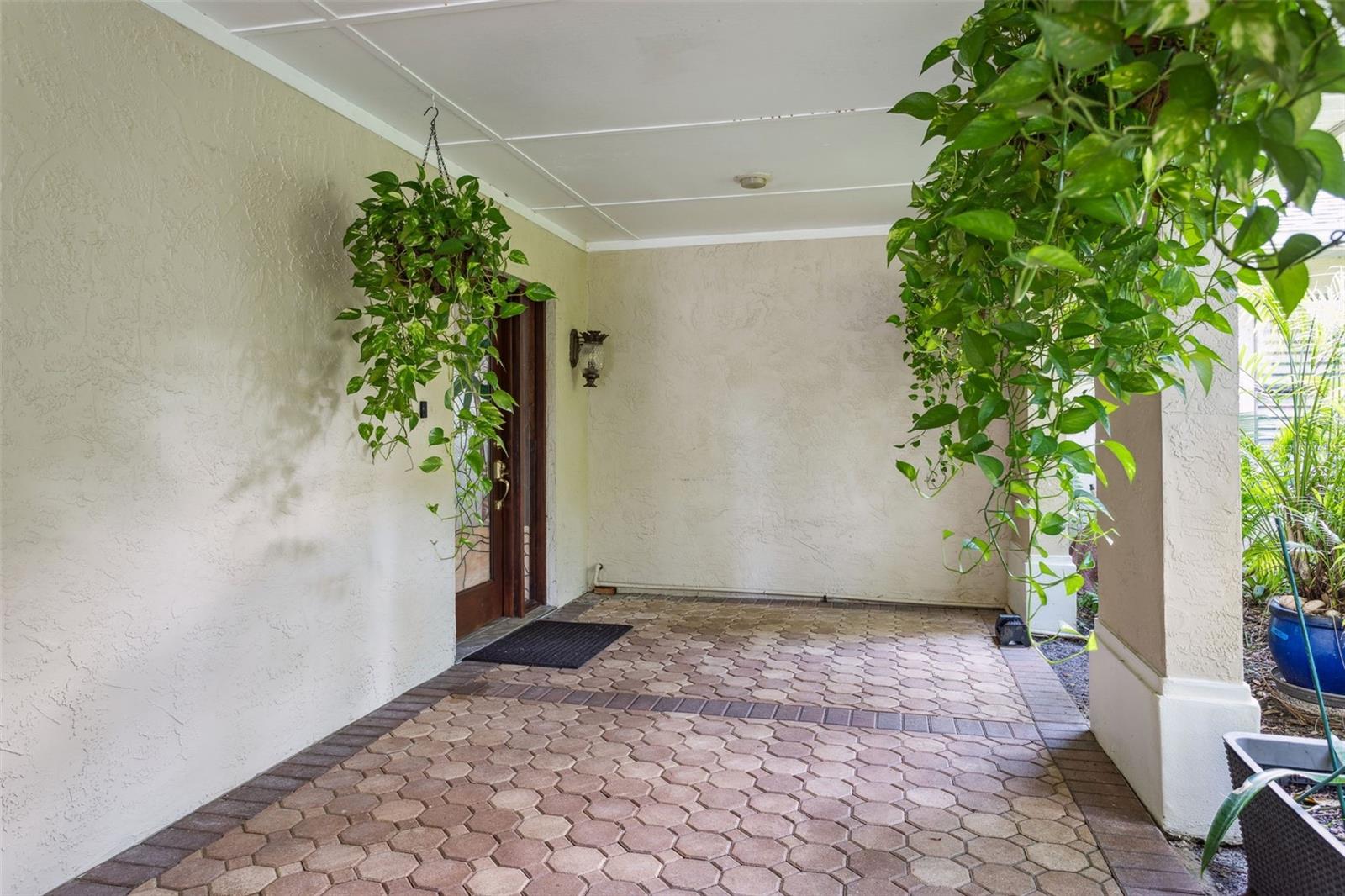 Covered front porch