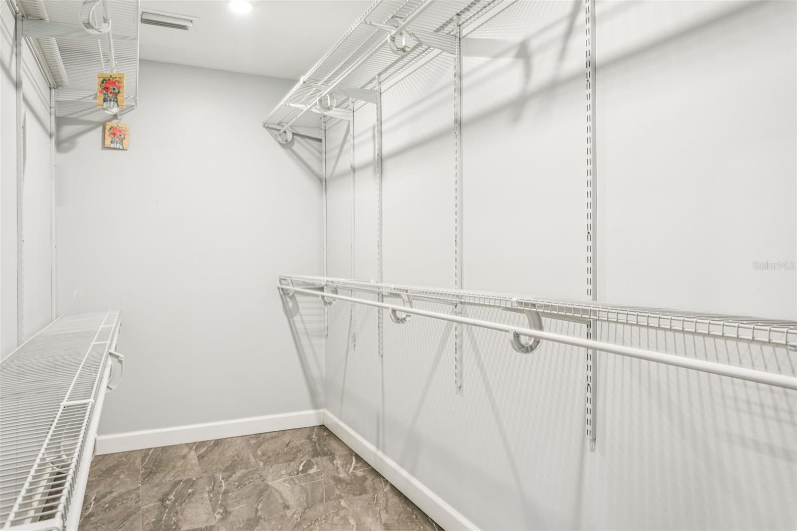 Primary walk in closet