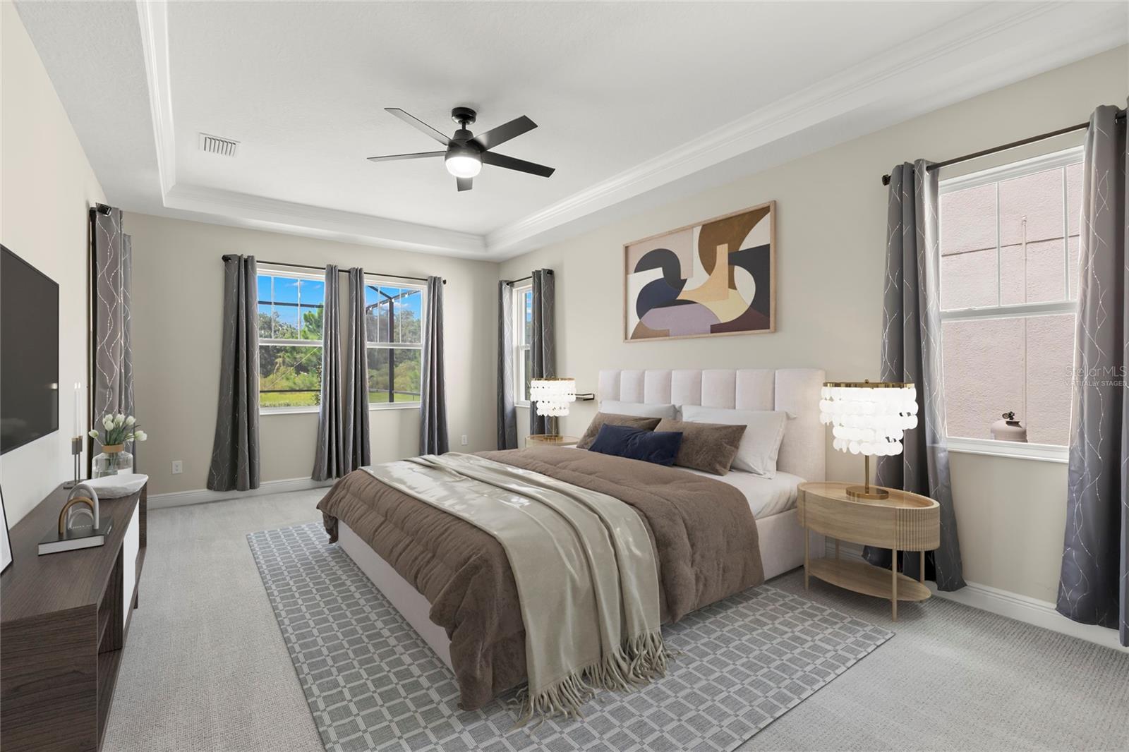 Virtually Staged - Primary Bedroom