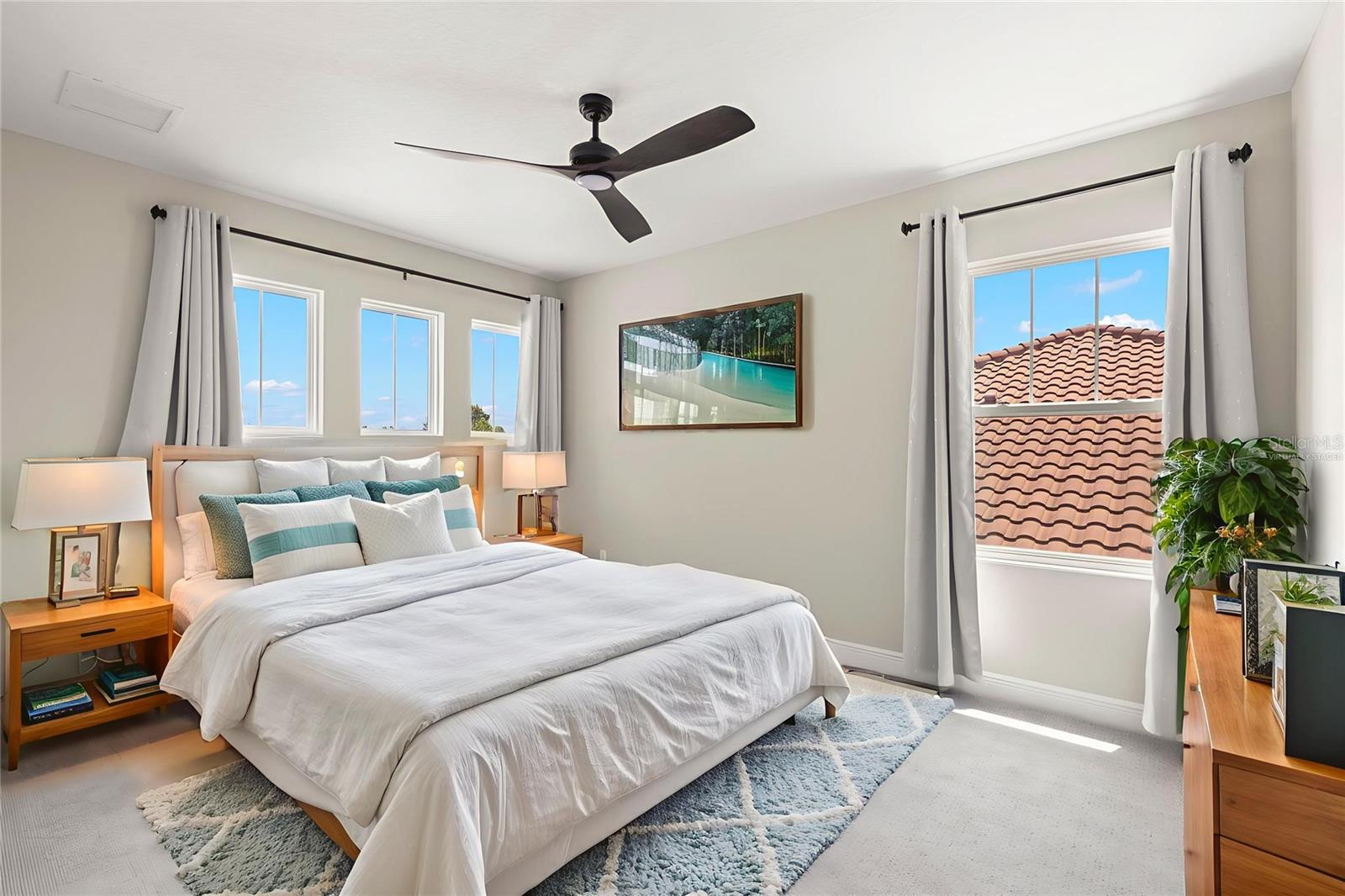 Virtually Staged - Second Floor Bedroom