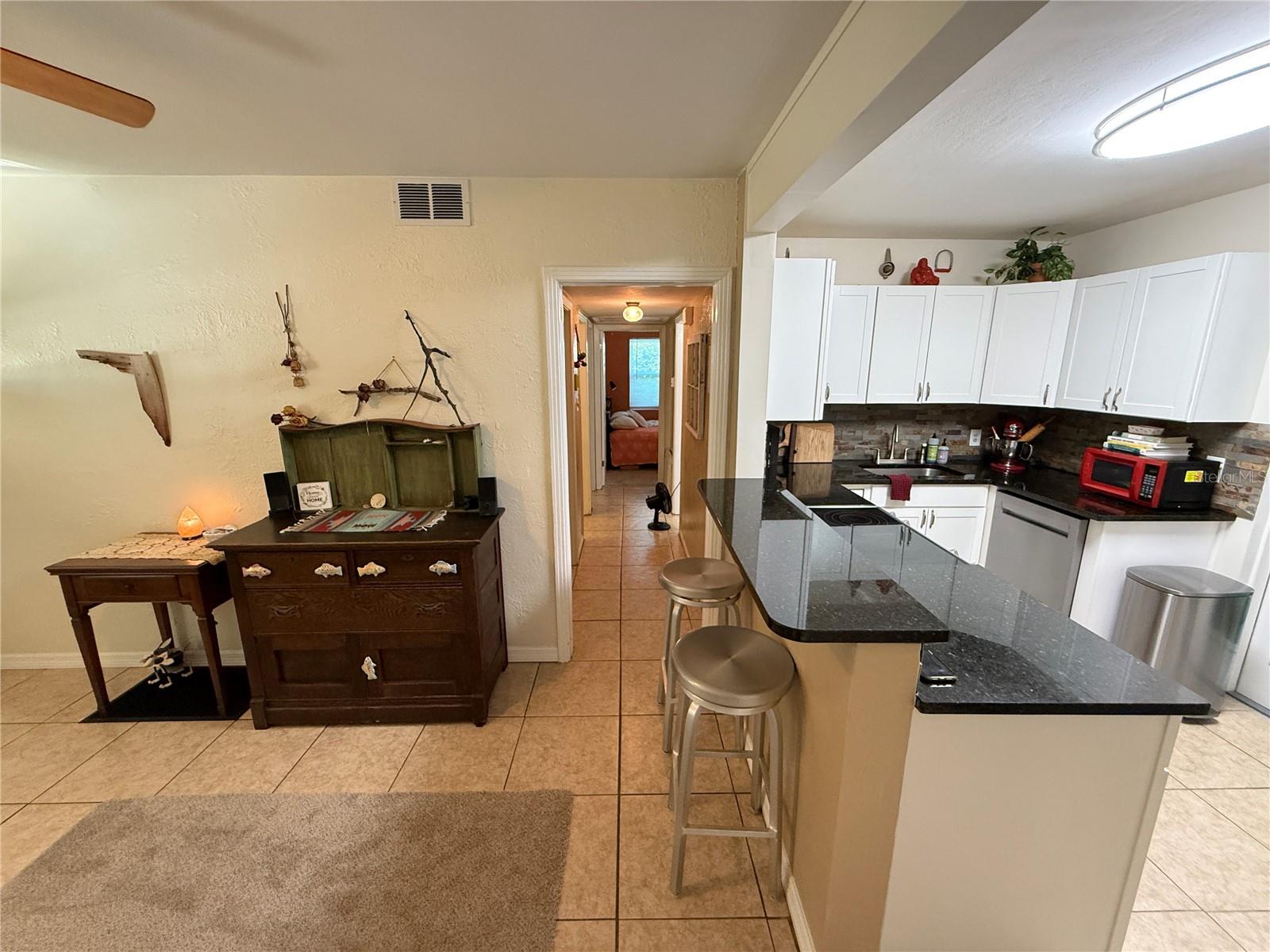 Hallway and Kitchen
