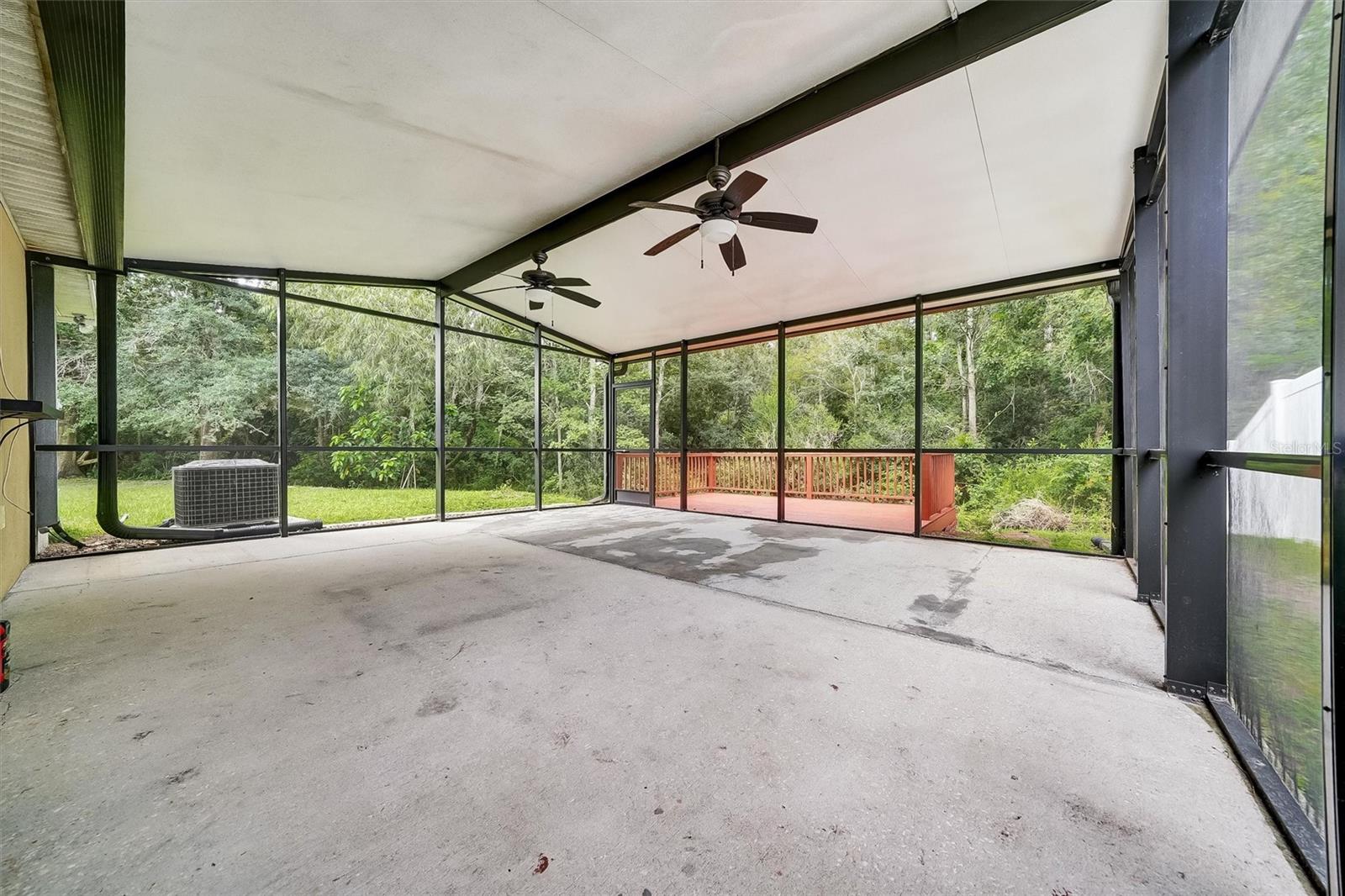 Screened lanai