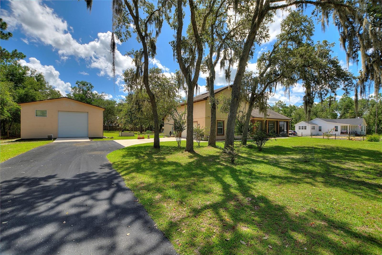 Fully fenced lot on over 1 acre.