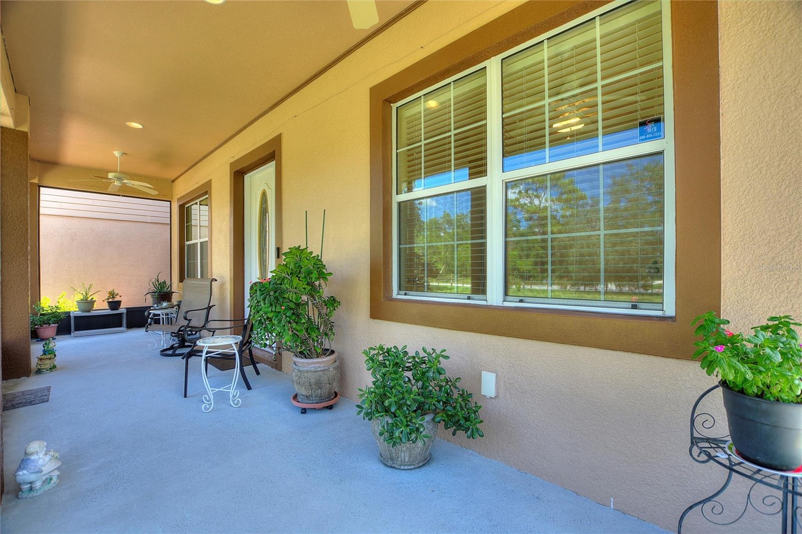 Large front patio area.