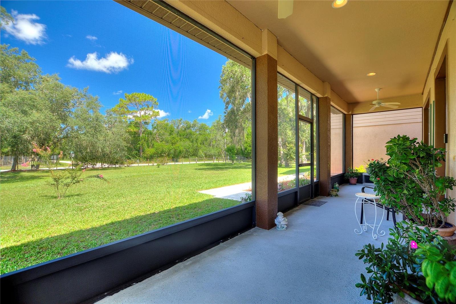 Large front patio area.