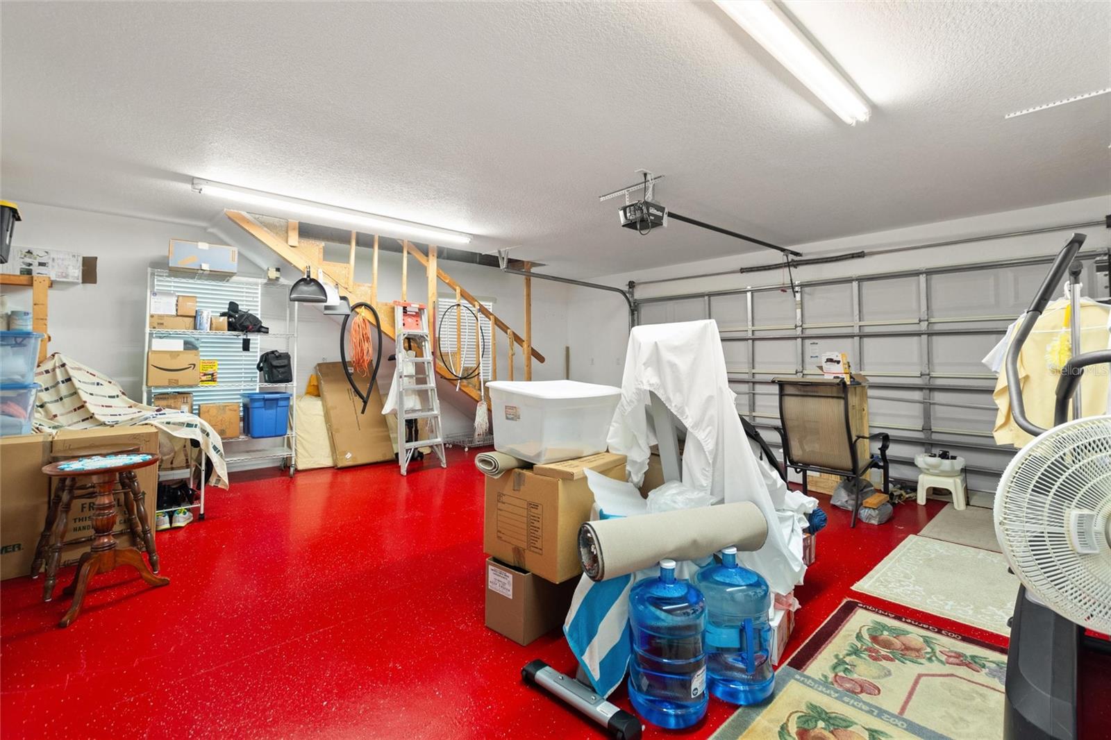Large attached 2 car garage.