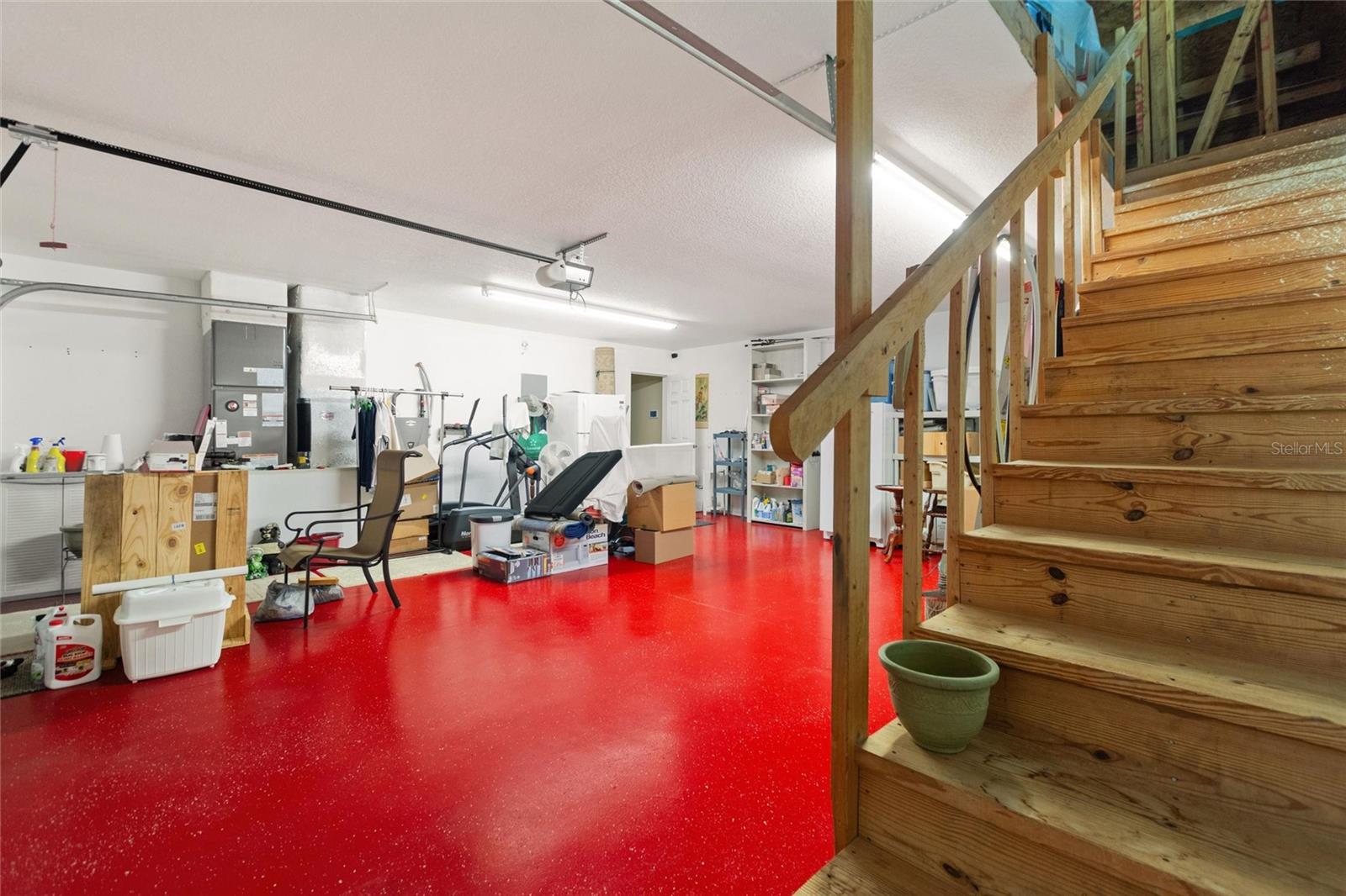 Large attached 2 car garage.
