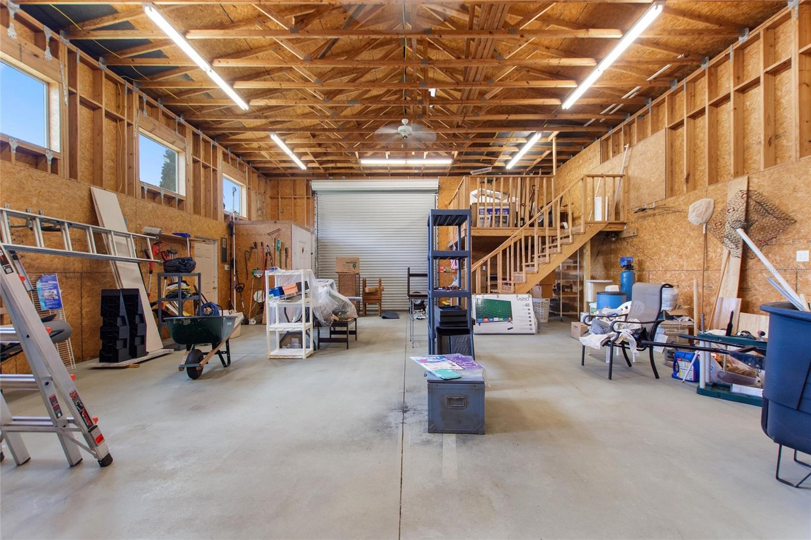Oversized RV garage.
