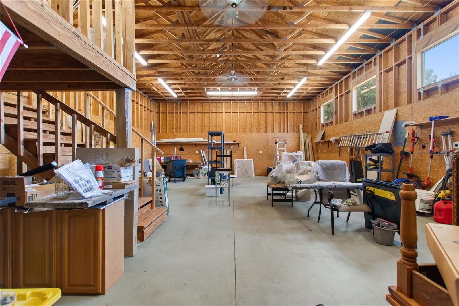 Oversized RV garage.