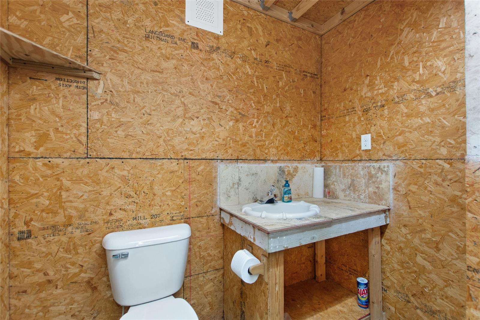 Half bath located in the RV garage.