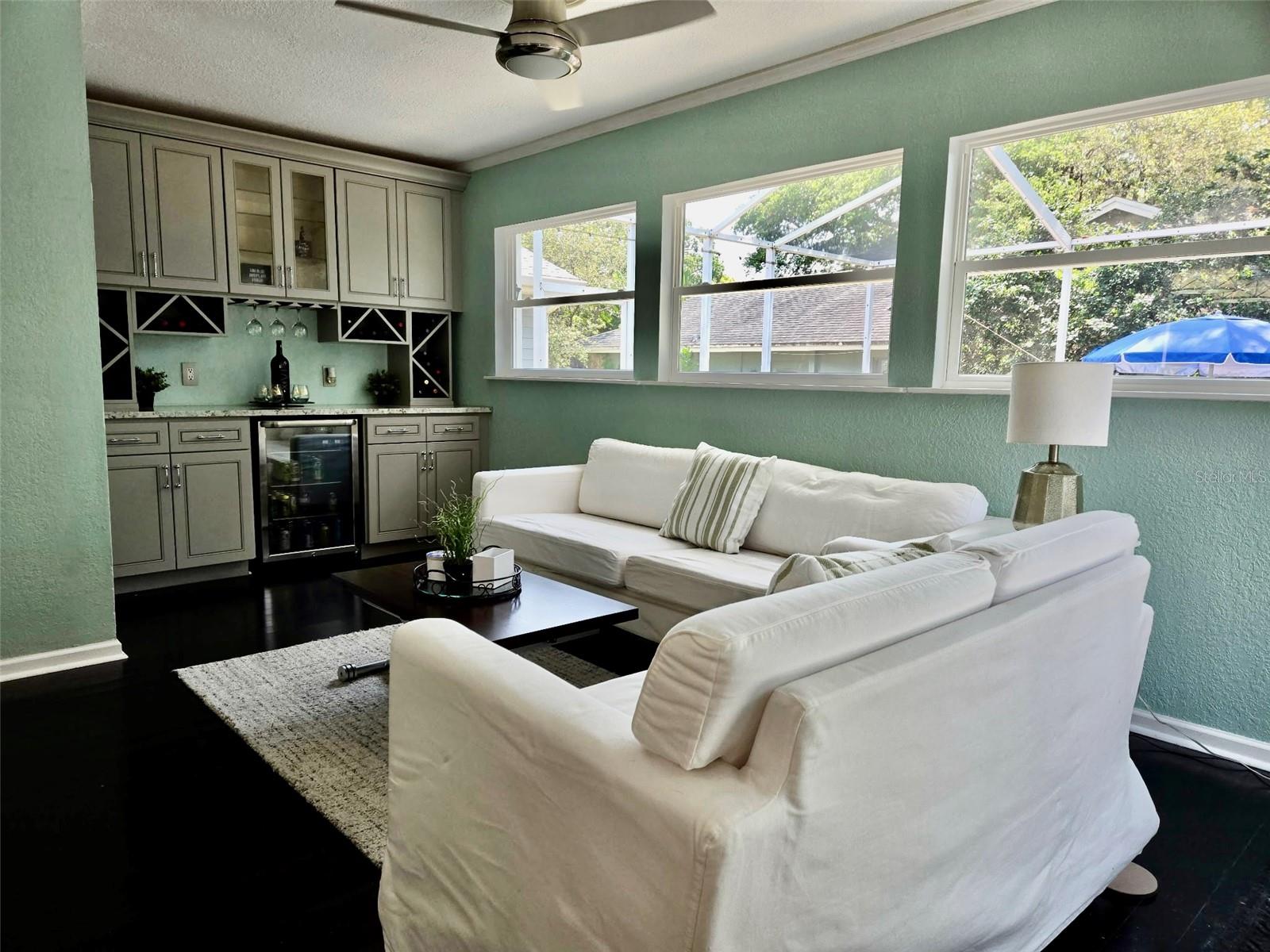 Family room of kitchen