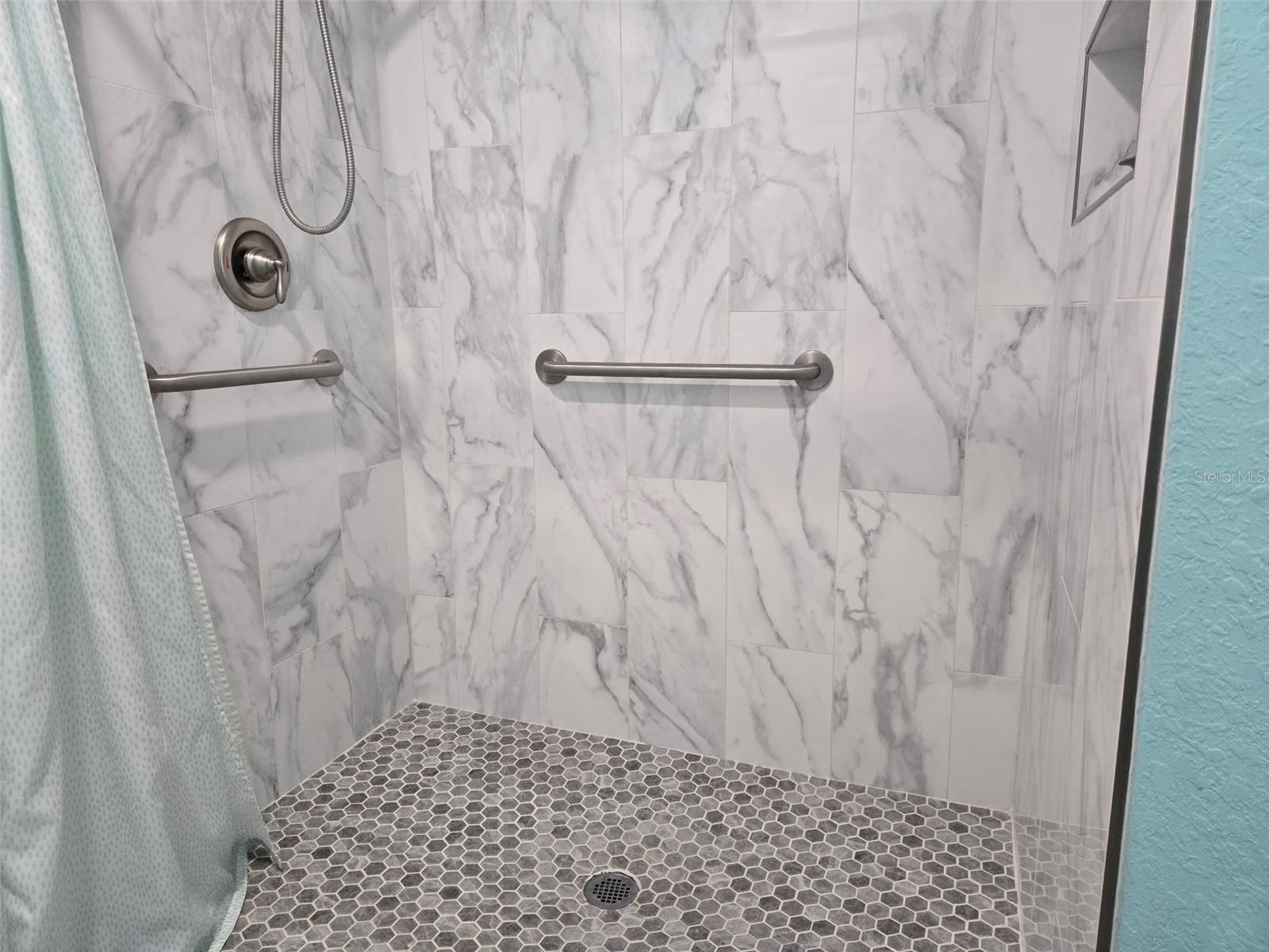 Roll in shower in- law apartment