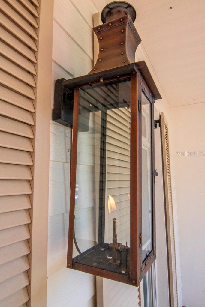 Gas Lanterns on Front Porch