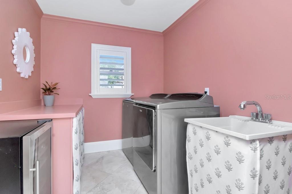 Laundry with Storage and Wash Sink