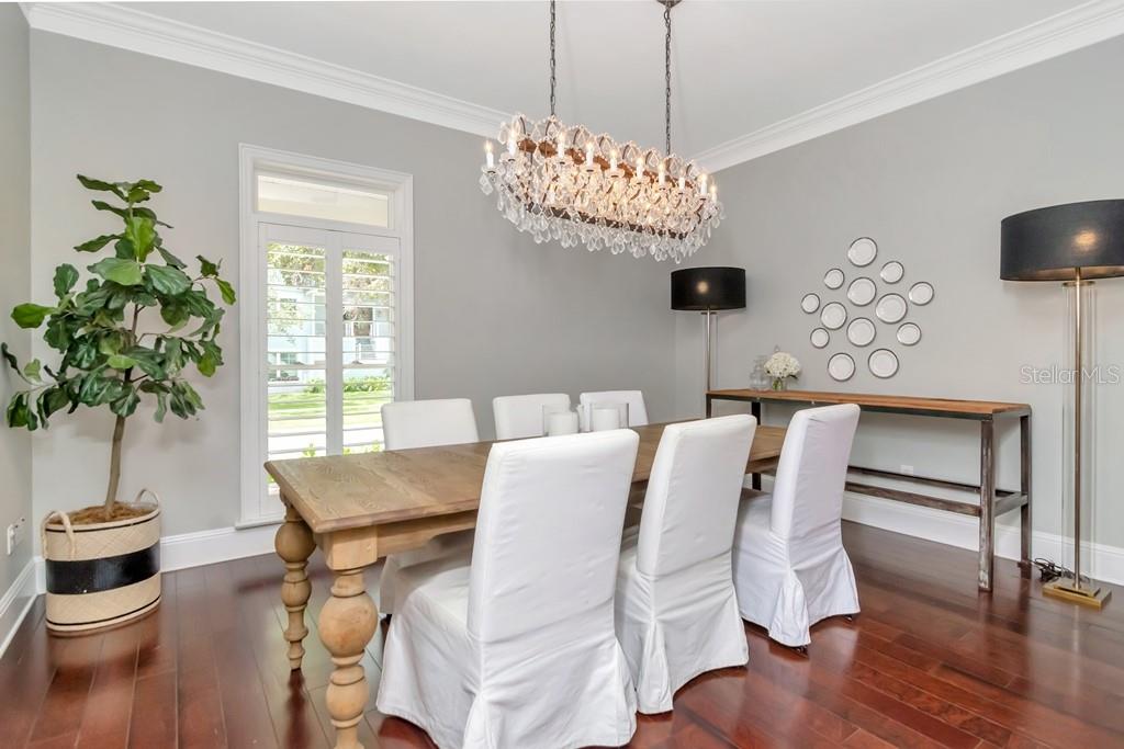 Separate Dining Room off of the Main Living and Kitchen